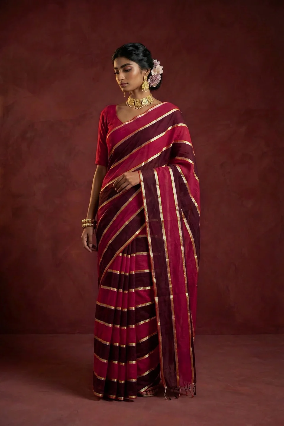 Anwesha Multicoloured Handwoven Cotton - Image 4