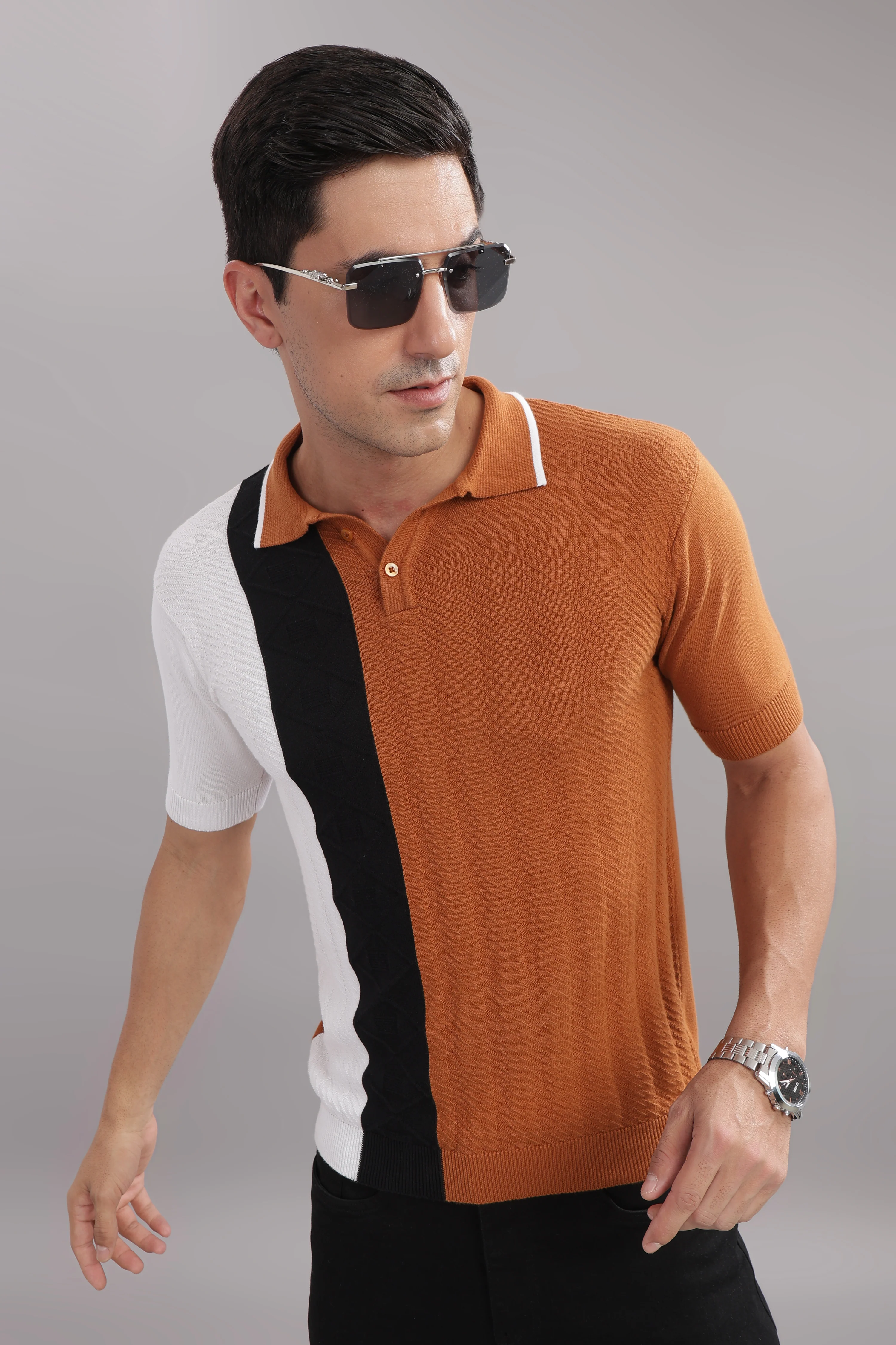 Men Multi Cotton Regular T-Shirt - Image 3