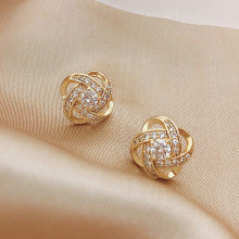 Golden Eternity Knots Earring
