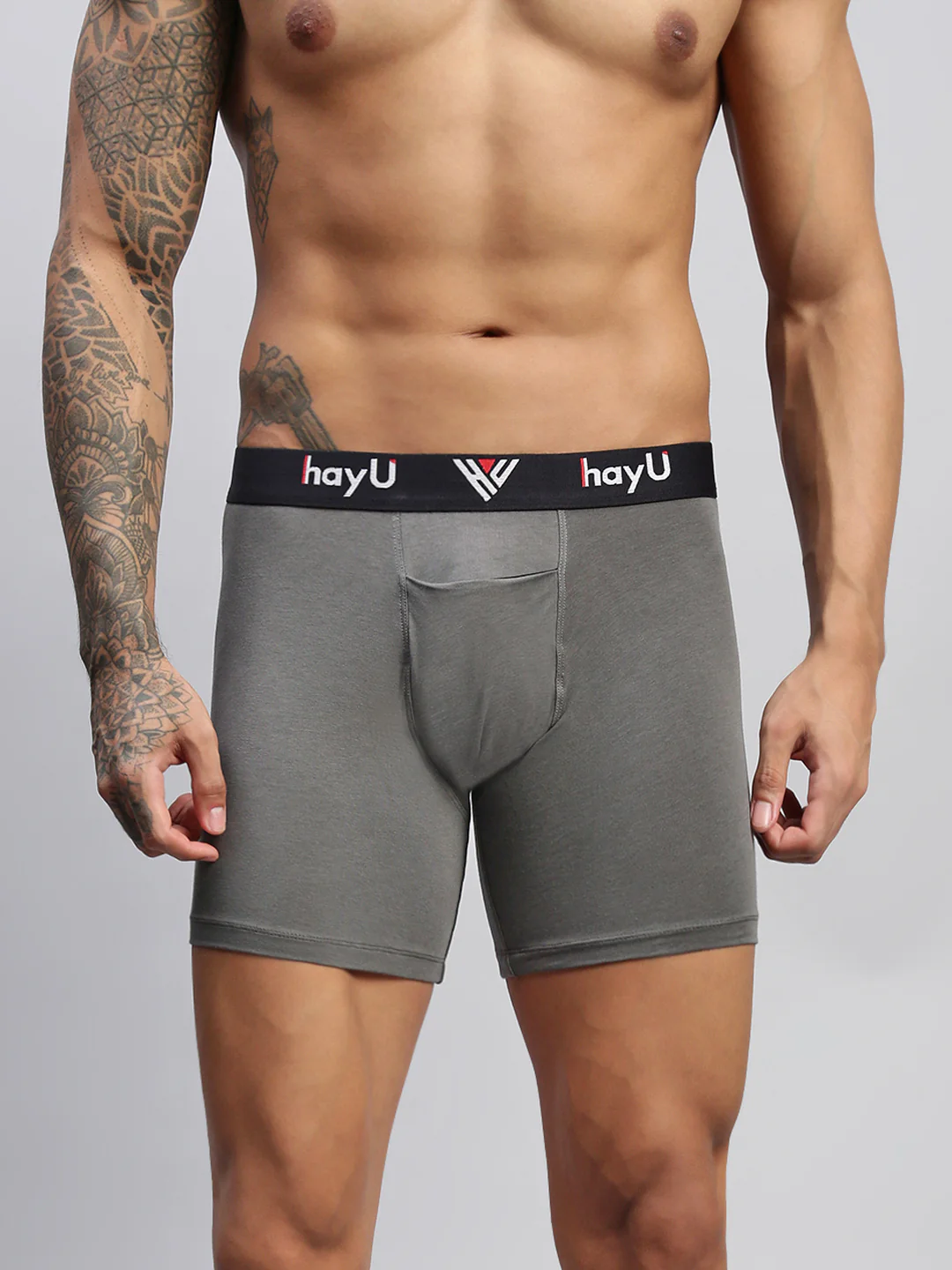 Men Grey Boxer Briefs - Image 4