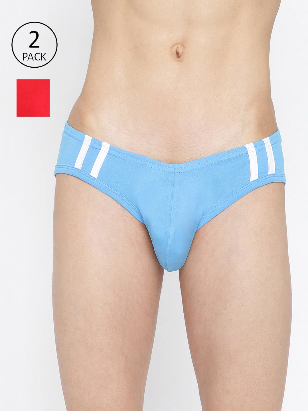 Striped and Solid Fashion Brief Pack of 2
