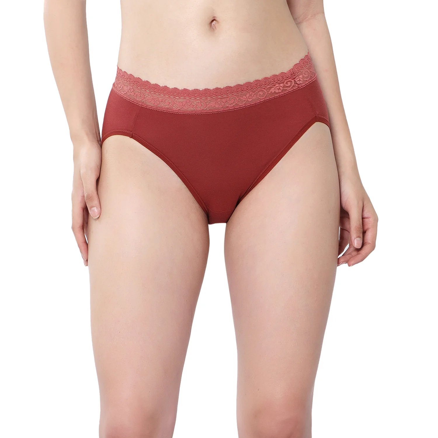 Medium Rise 3/4th Coverage Lace Hipster Pack Of 2 - Image 2