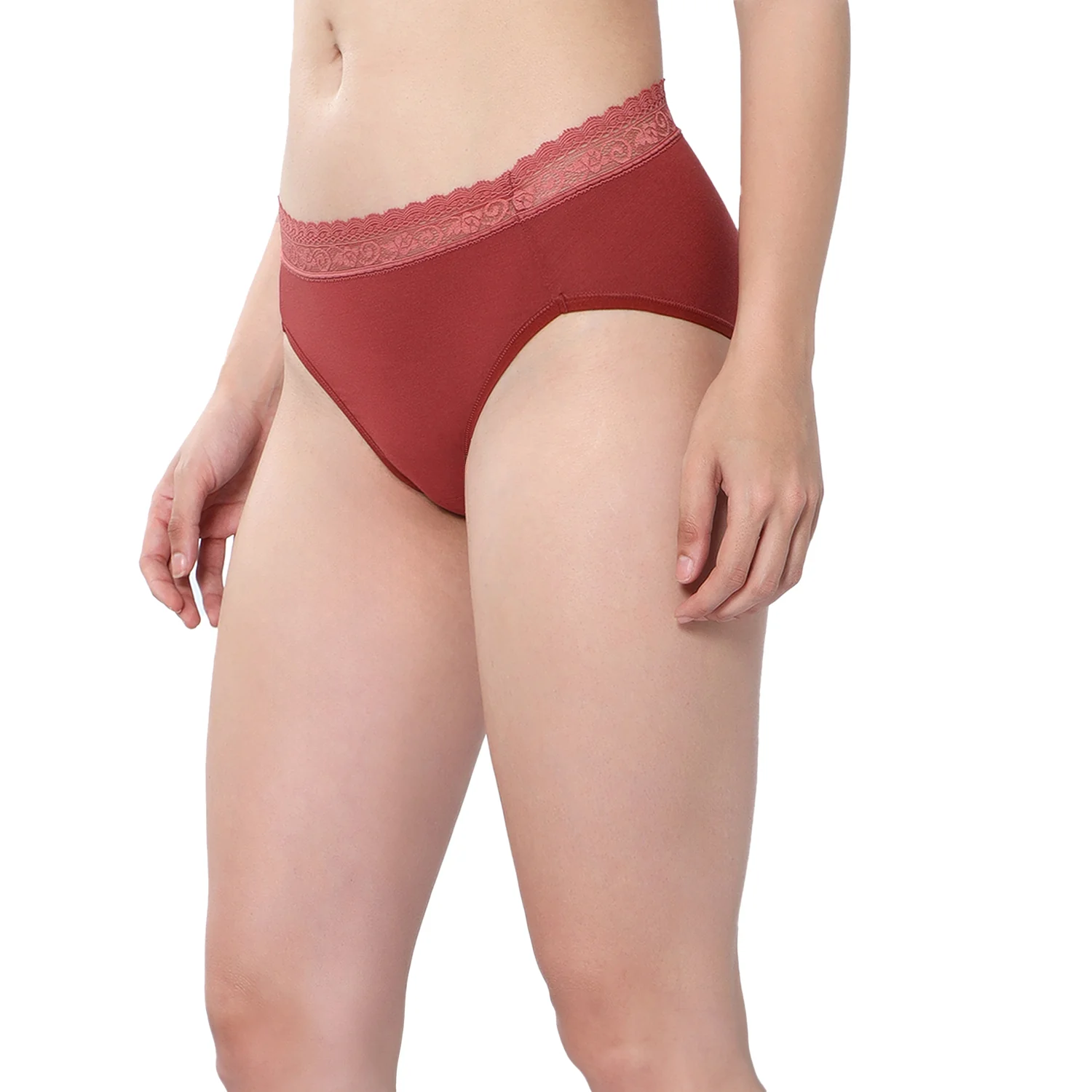 Medium Rise 3/4th Coverage Lace Hipster Pack Of 2 - Image 6