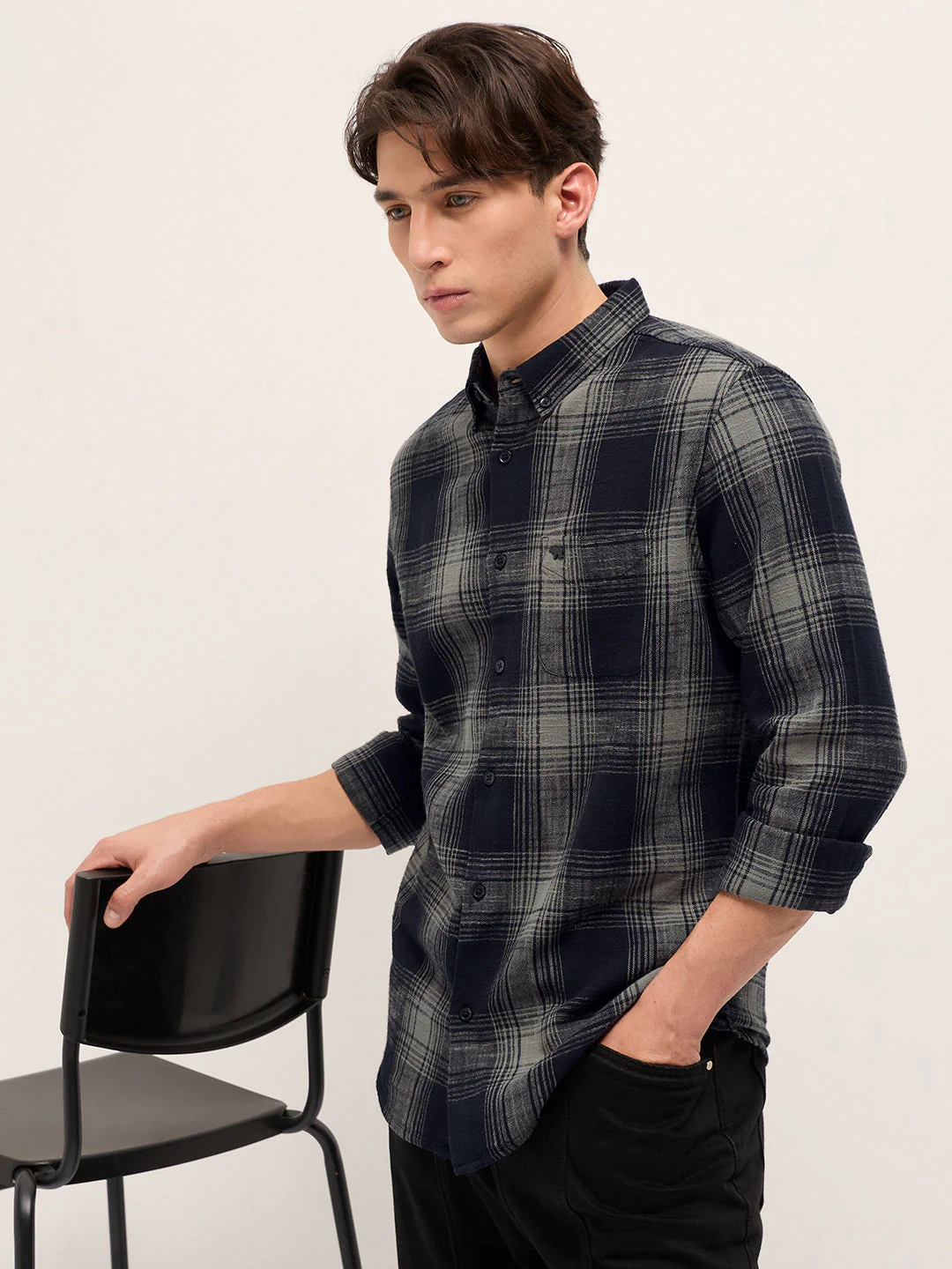Men Black Casual Shirt