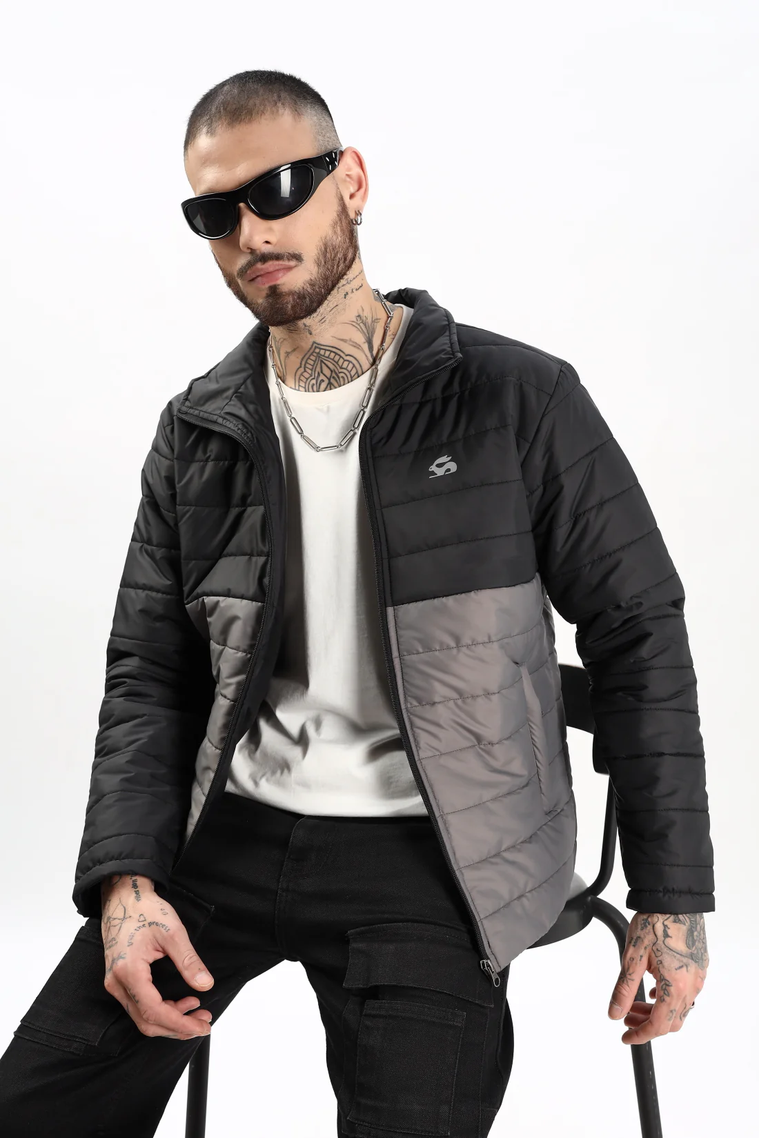 Men Black Winter Ready Bomber Jacket