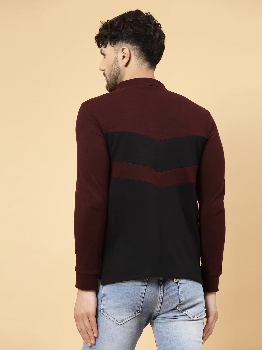 Men Block Tone Polo Tshirt - Image 2