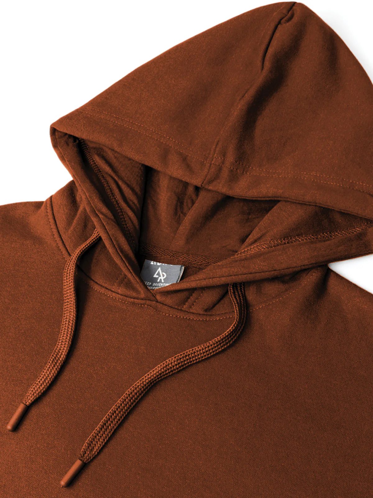 Men Brown Cotton Fleece Printed Hoodie - Image 5