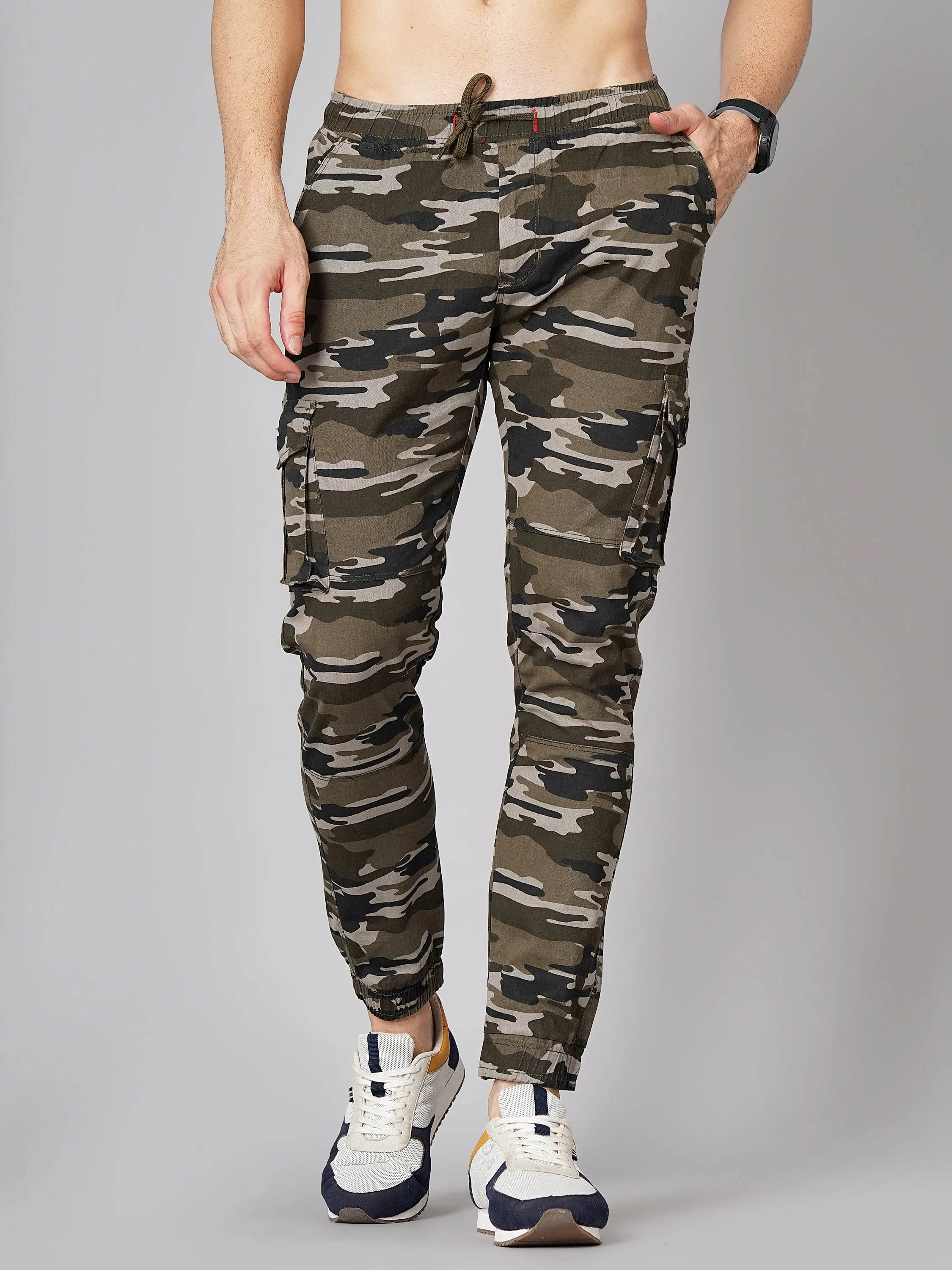 Men Camouflage Brown Cargo Pant