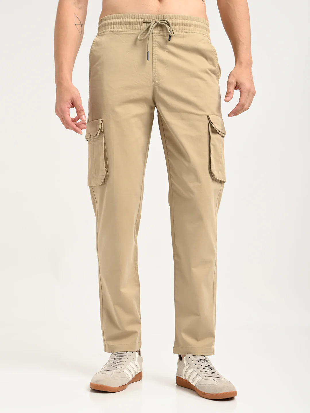 Men Cotton Cargo Trousers