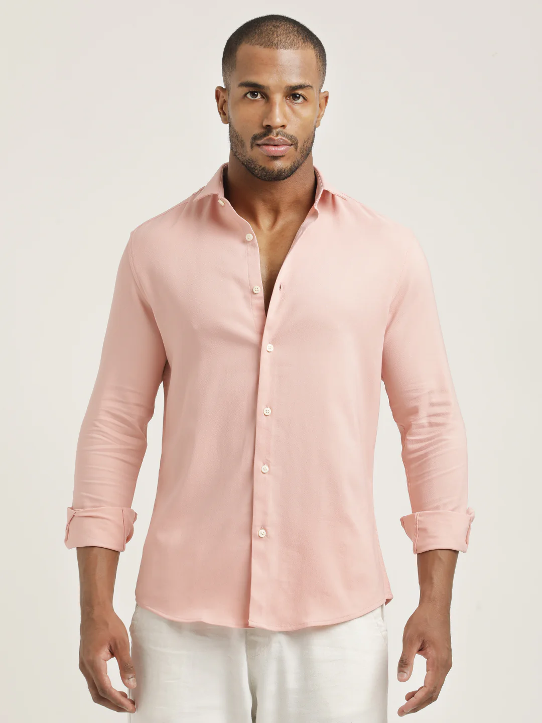Men Cotton-Poly Lycra Blend Shirt