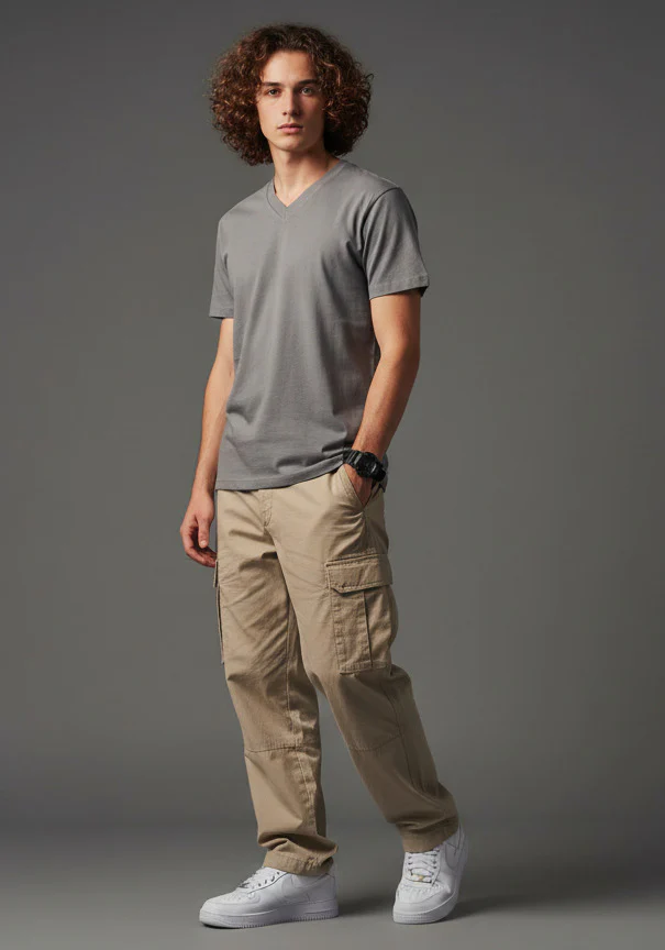 Men Cotton V-Neck T-Shirt Pack of 3 - Image 2
