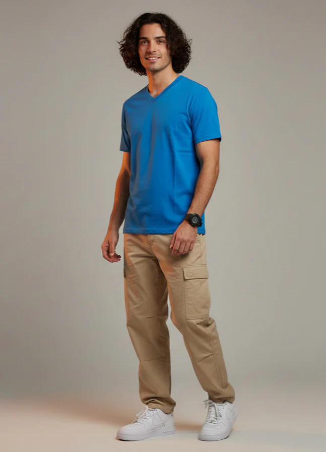 Men Cotton V-Neck T-Shirt Pack of 4 - Image 4
