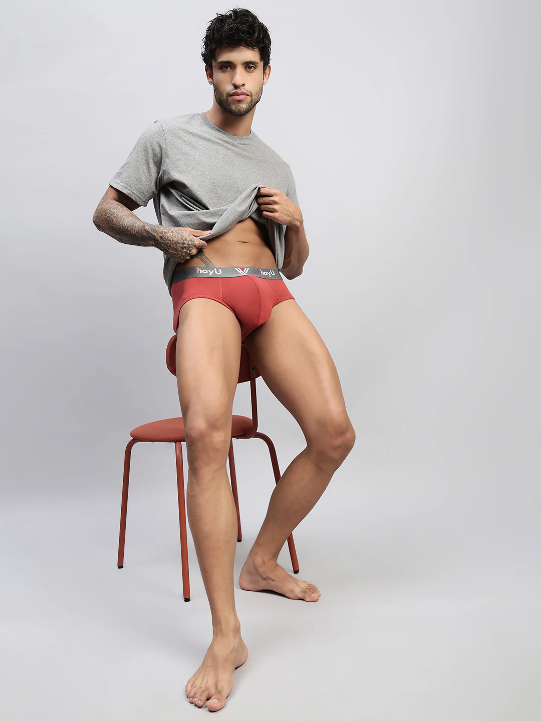 Men Pack of 2 Cotton Elastane Briefs - Image 2