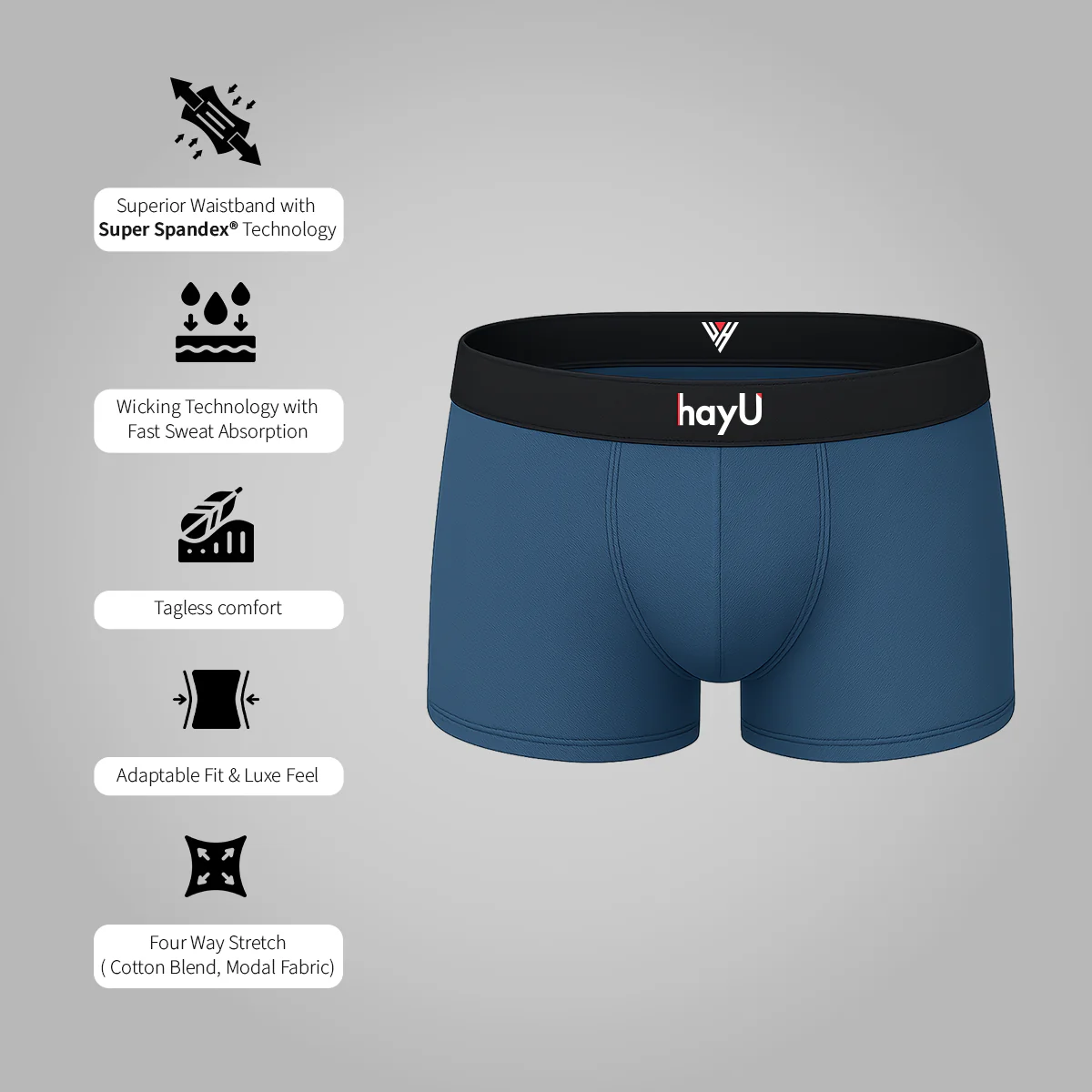 Men Pack of 2 Cotton Elastane Briefs - Image 5