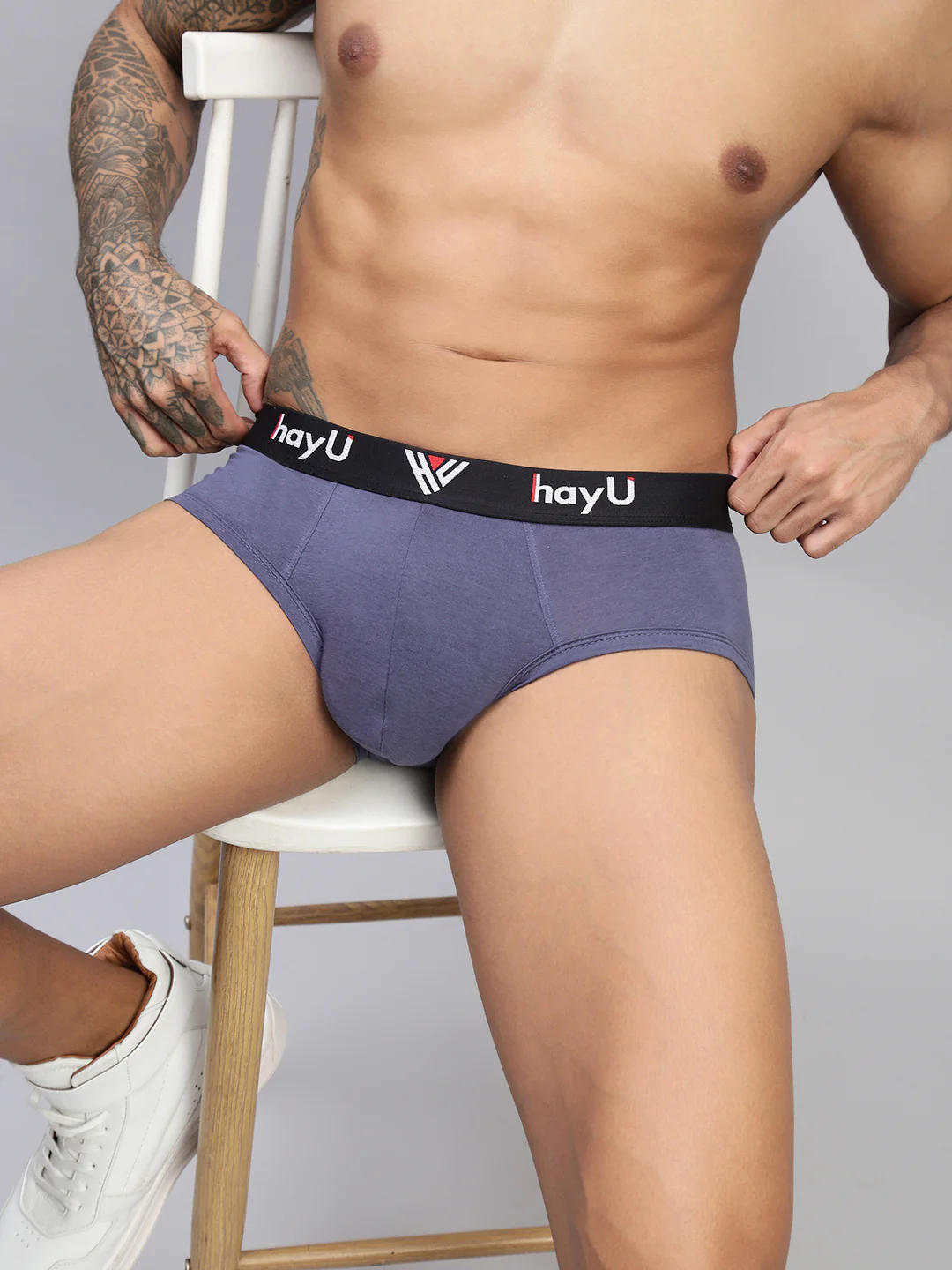 Men Pack of 2 Cotton Elastane Briefs - Image 10