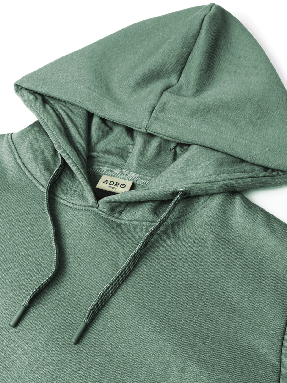 Men Green Cotton Fleece Printed Hoodie - Image 5
