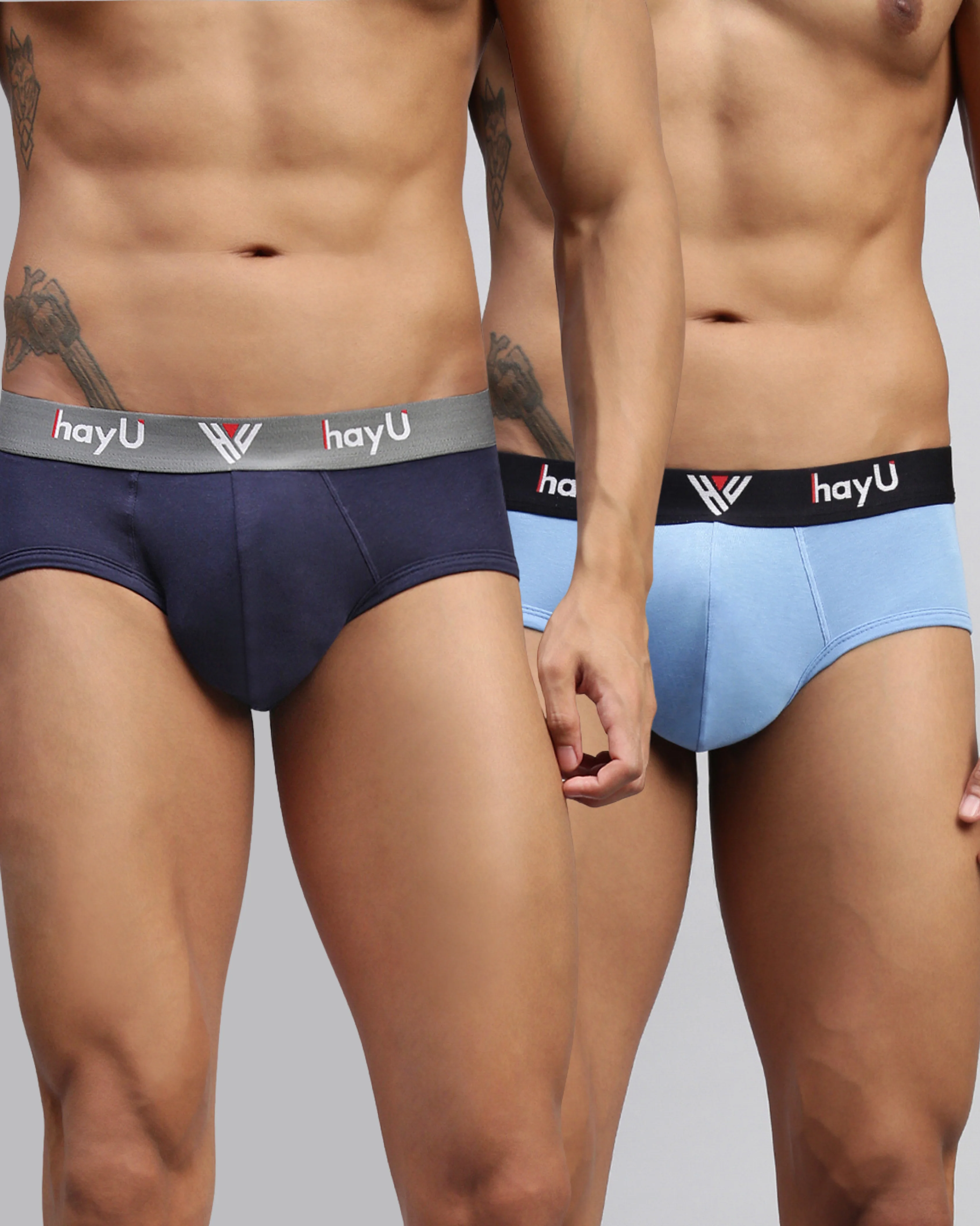 Men Pack of 2 Cotton Elastane Briefs
