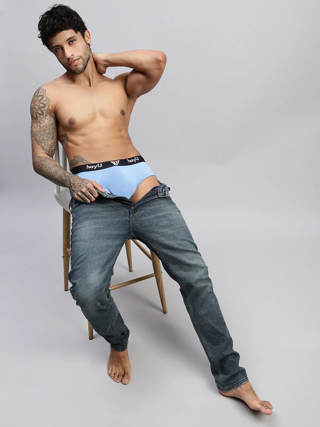 Men Pack of 2 Cotton Elastane Briefs - Image 3