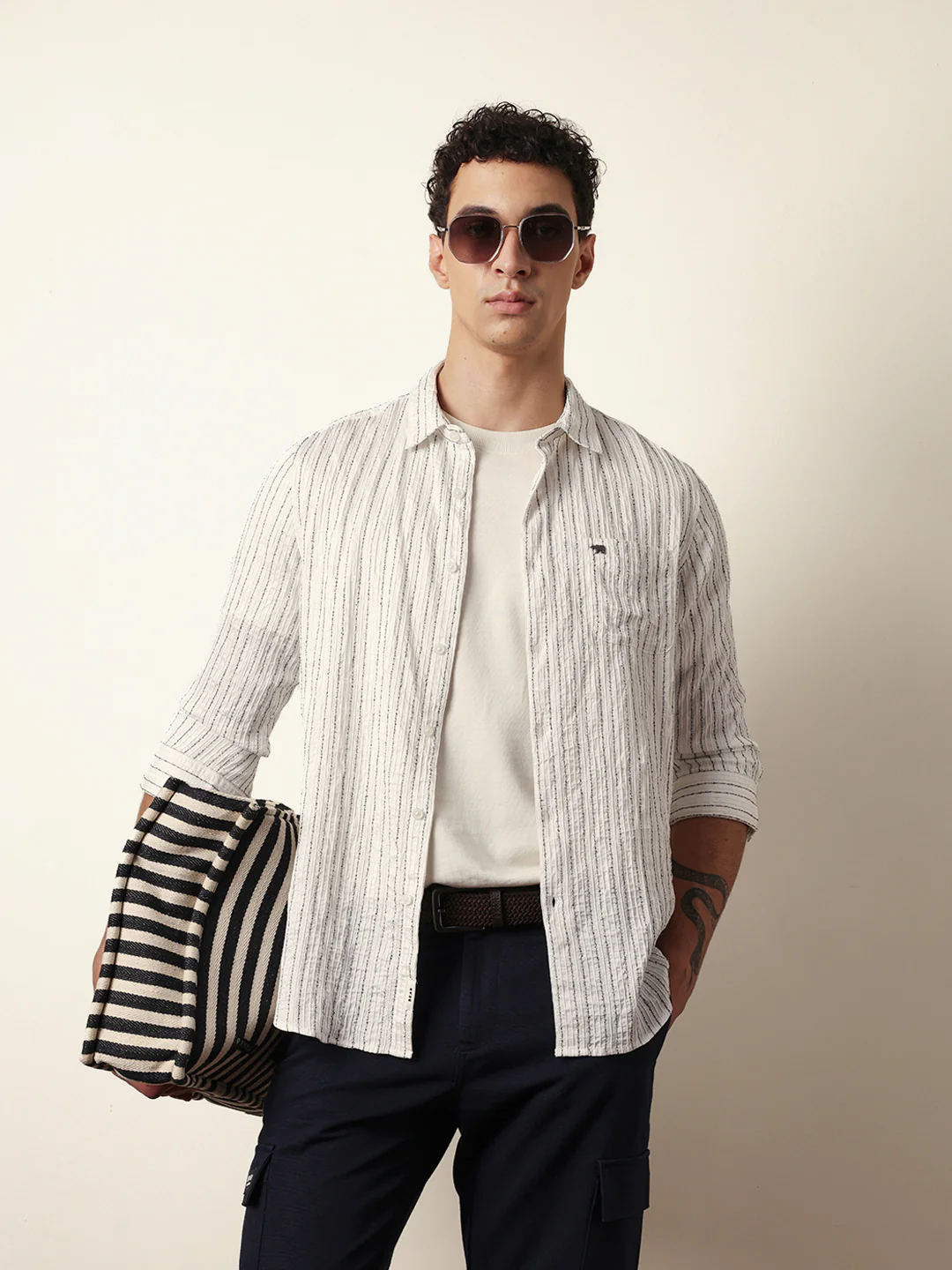 Men Modern Fit Casual Shirt
