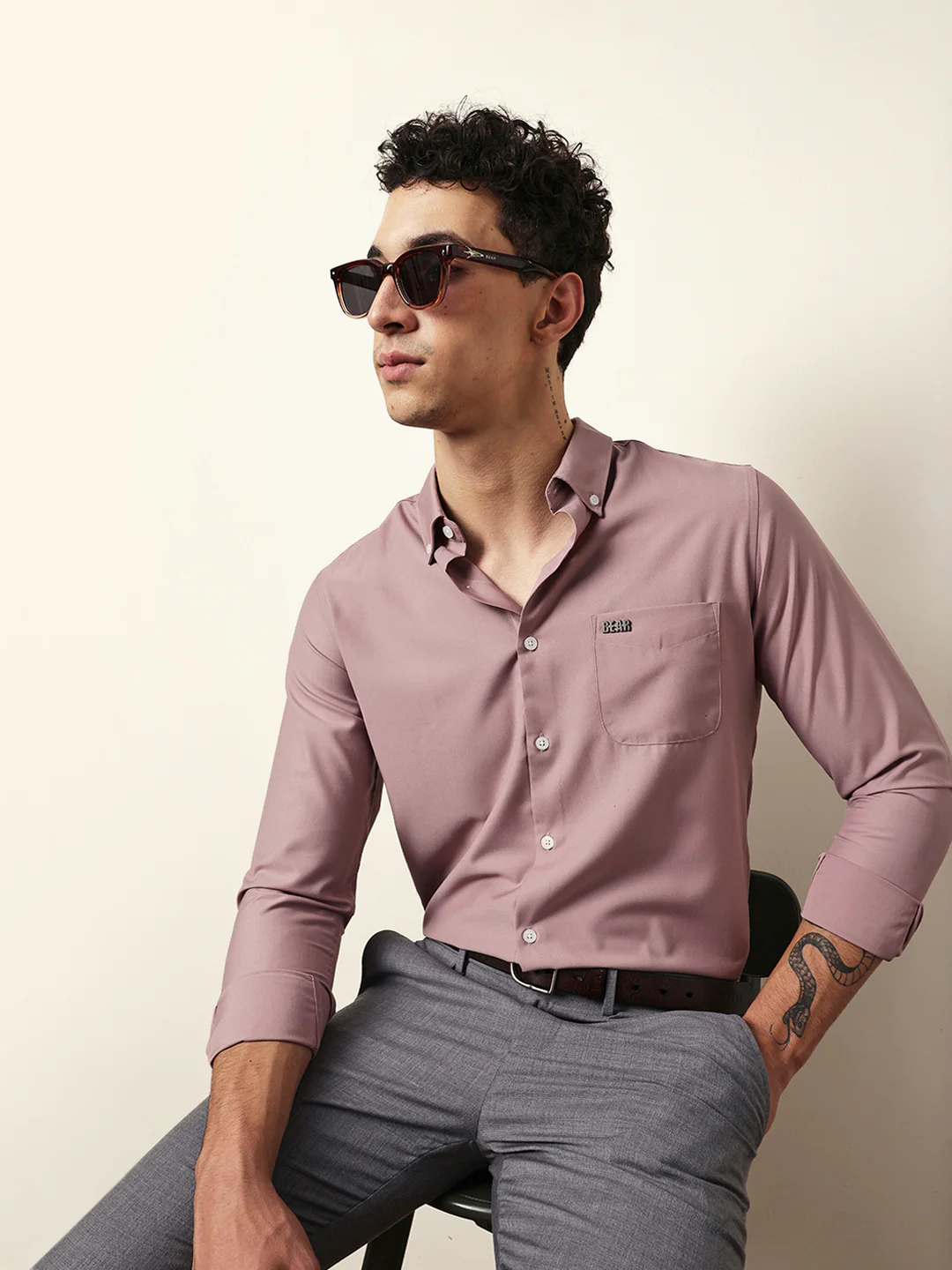 Men Modern Fit Casual Shirt