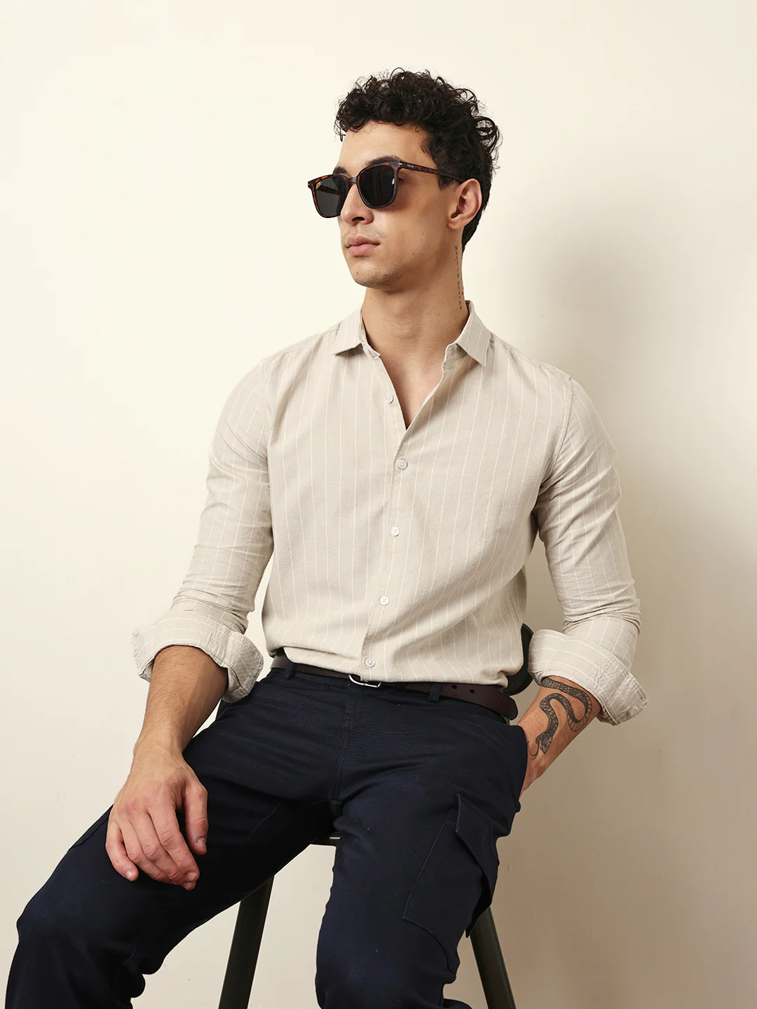 Men Modern Fit Casual Shirt