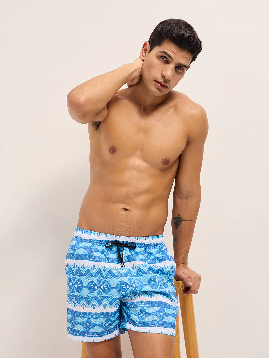 Men Multi-Color Printed Swim Shorts