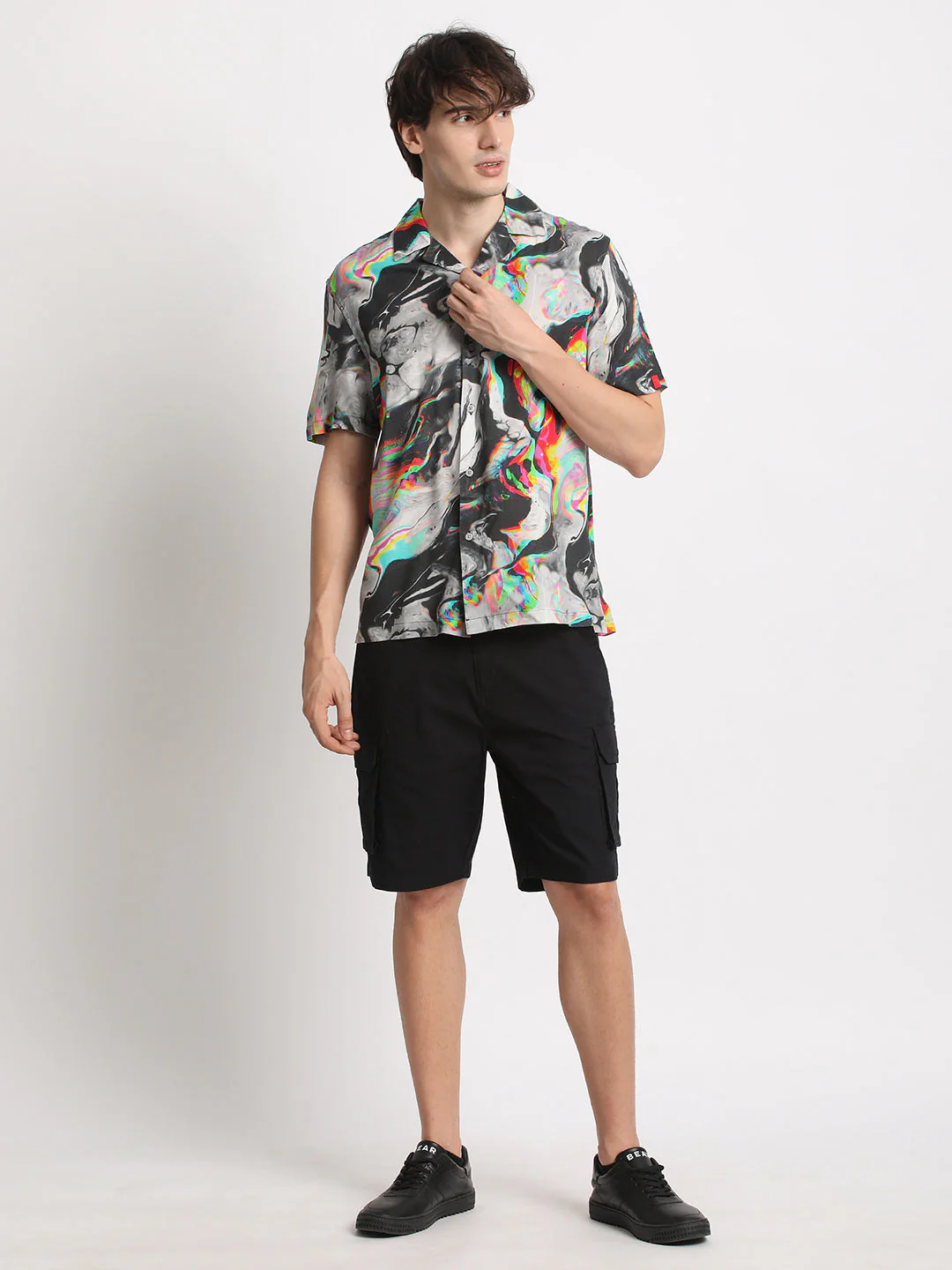 Men Multi-Coloured Printed Regular Fit Casual Shirt - Image 5