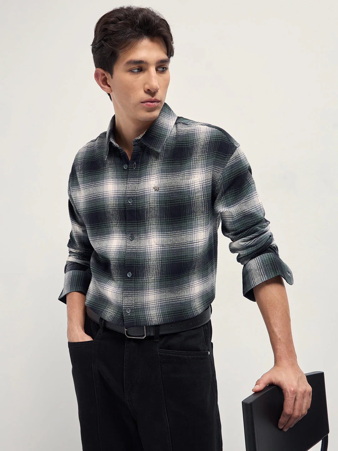 Men Multicolor Checkered Relaxed-Fit Casual Shirt