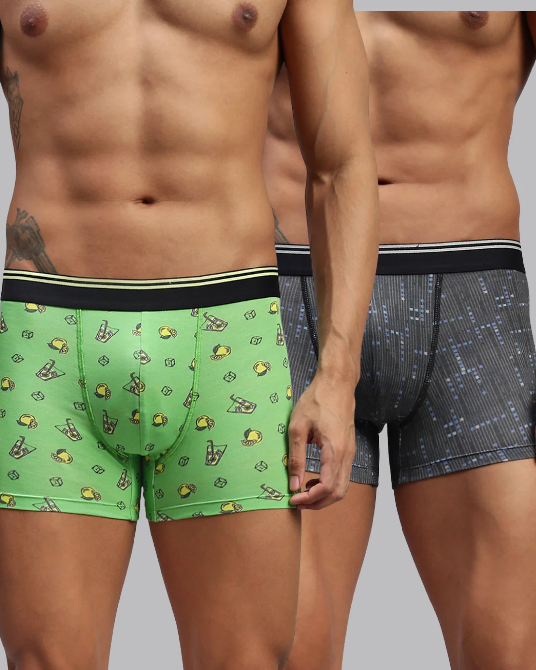 Men Pack of 2 Modal Printed Trunks - Image 2