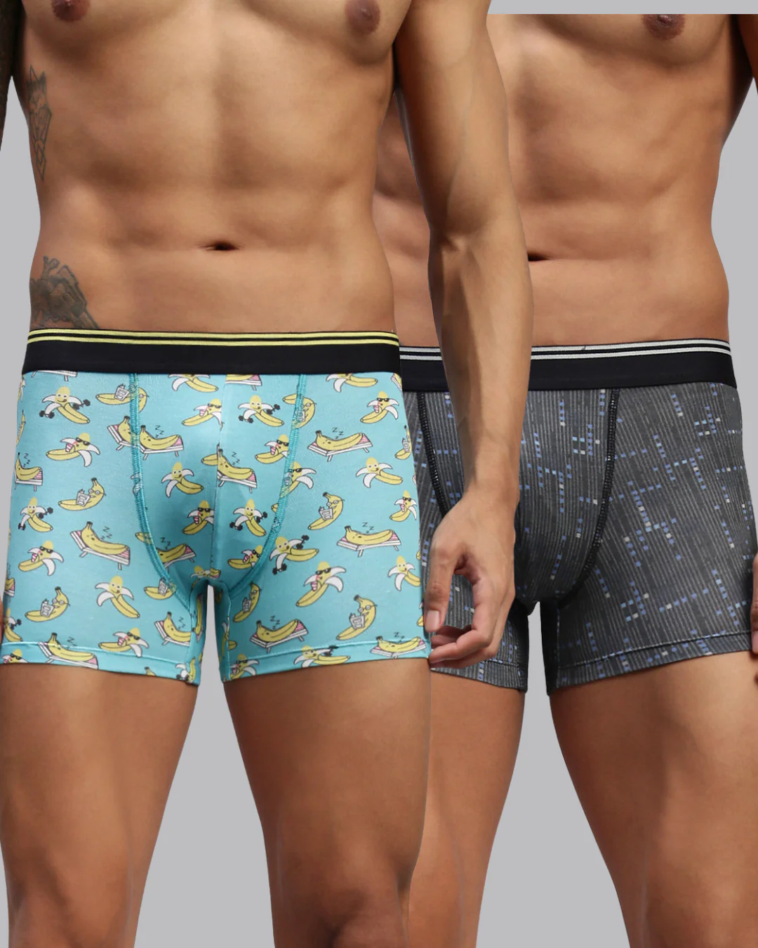 Men Pack of 2 Modal Printed Trunks