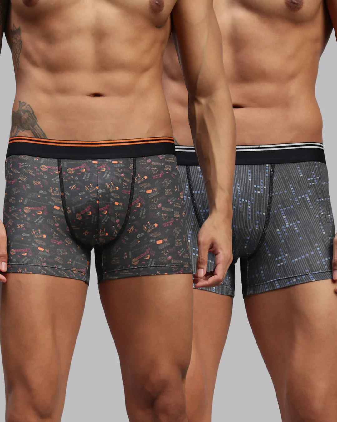 Men Pack of 2 Modal Printed Trunks - Image 2
