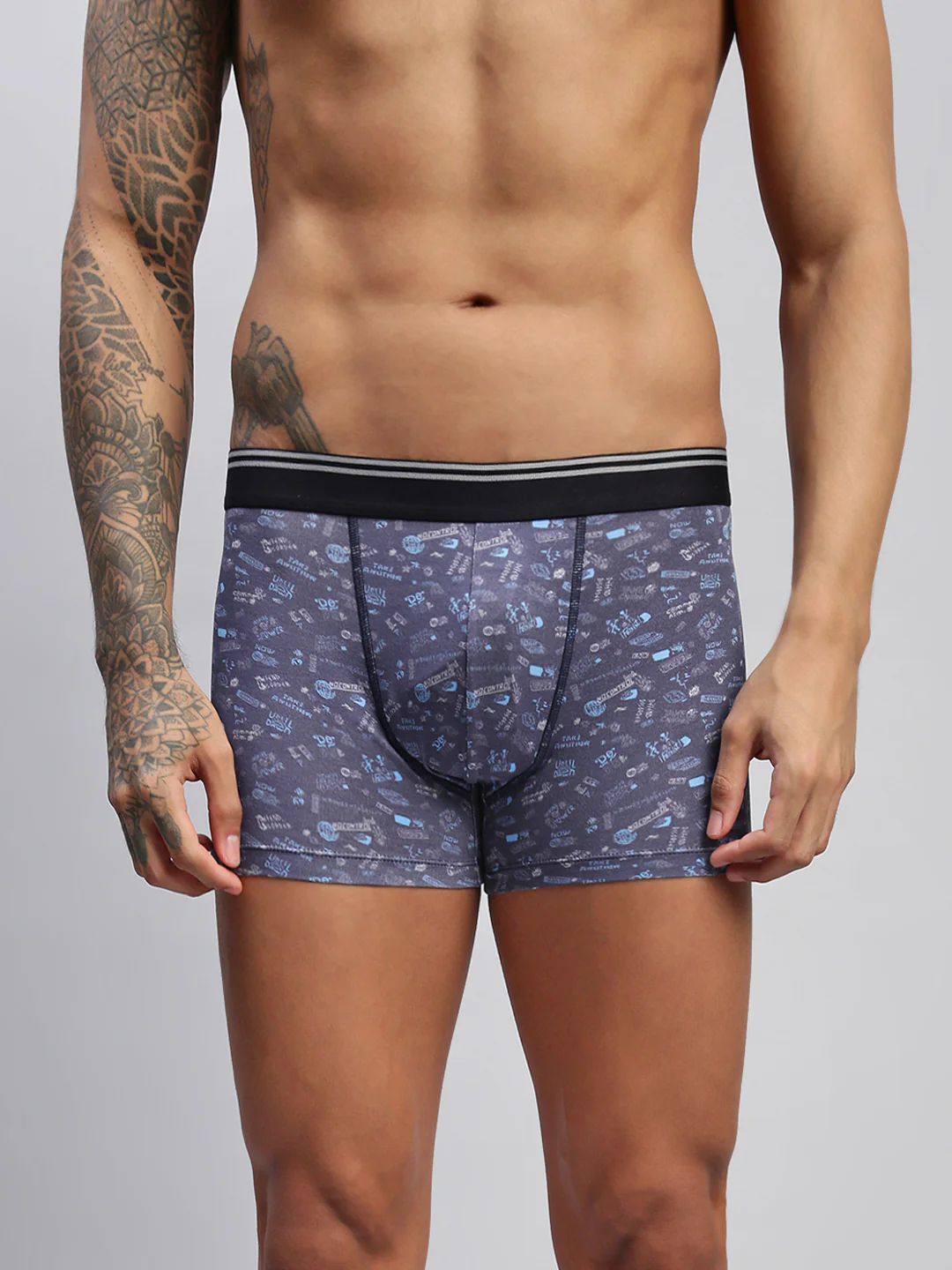 Men Pack of 2 Modal Printed Trunks - Image 7