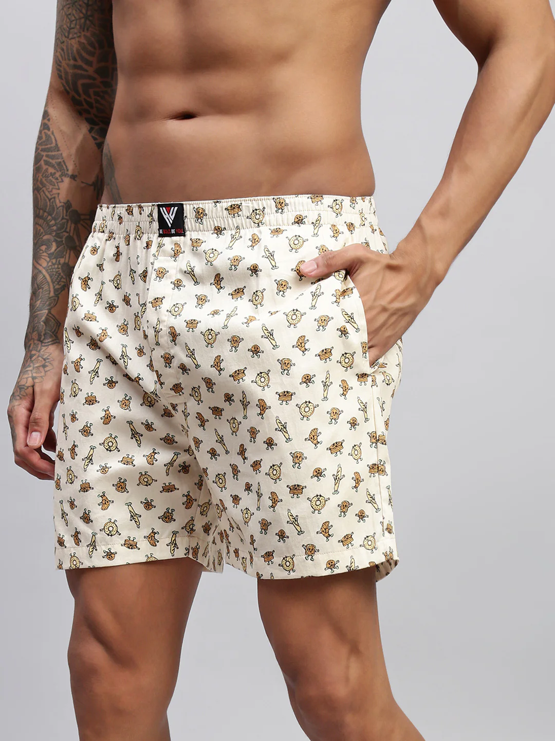 Men Pack of 2 Printed Cotton Boxer Shorts - Image 13