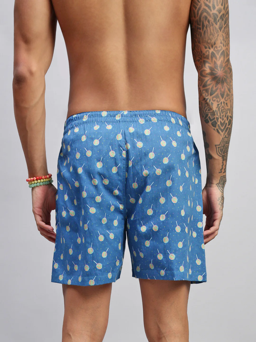 Men Pack of 2 Printed Cotton Boxer Shorts - Image 6