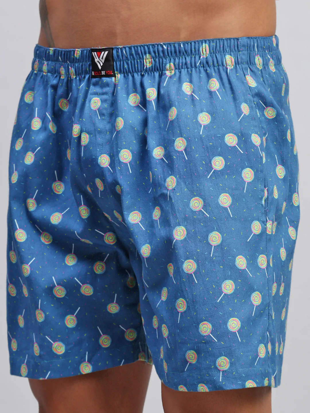 Men Pack of 2 Printed Cotton Boxer Shorts - Image 6