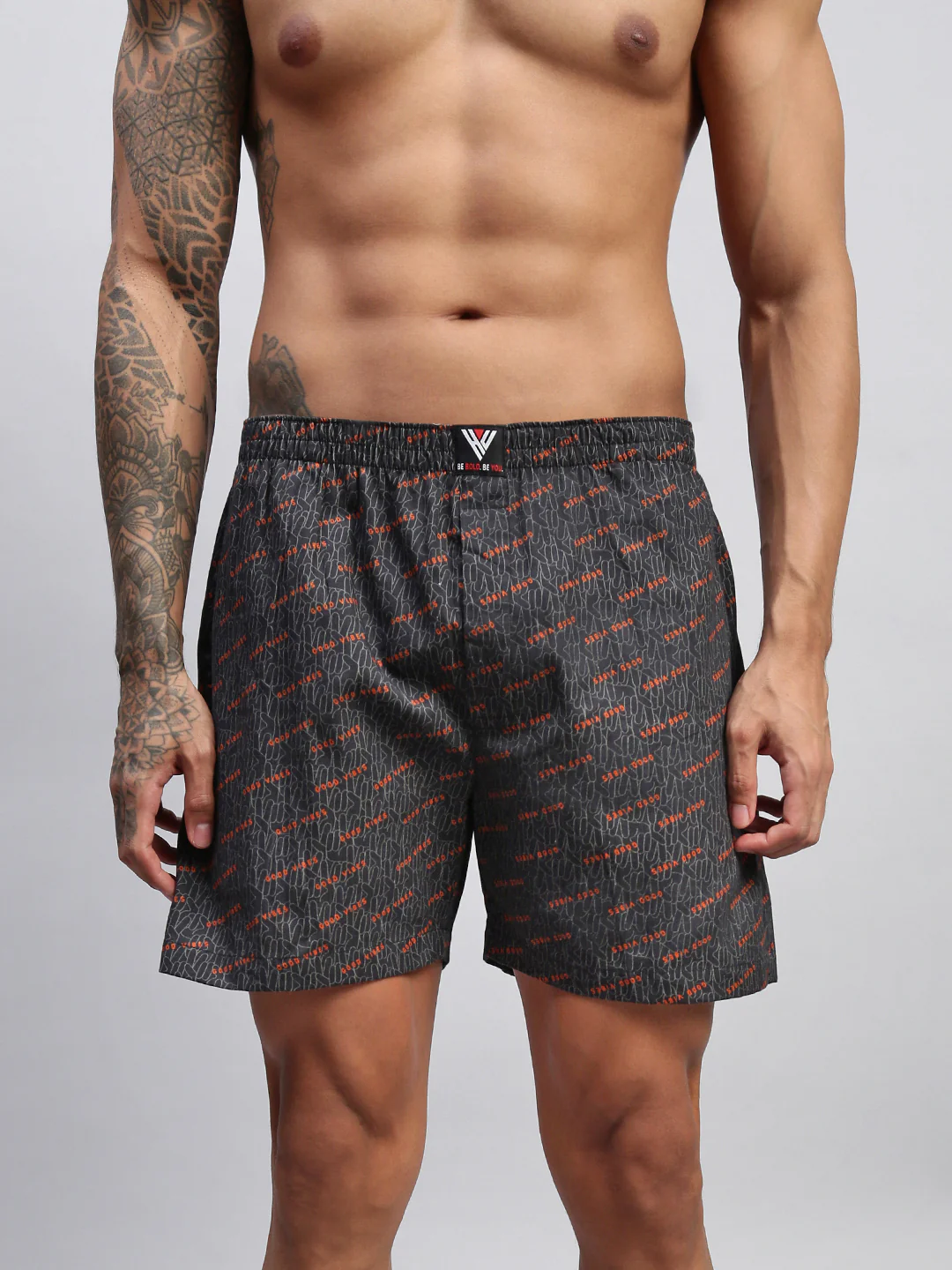 Men Pack of 2 Printed Cotton Boxer Shorts - Image 15