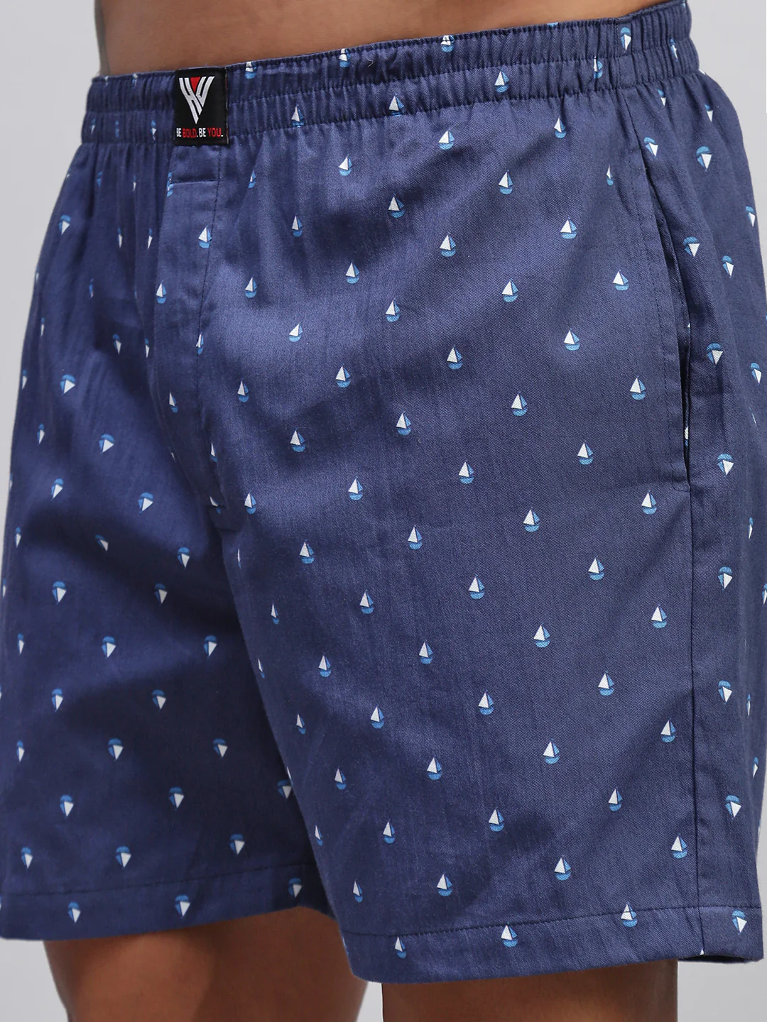 Men Pack of 2 Printed Cotton Boxer Shorts - Image 5