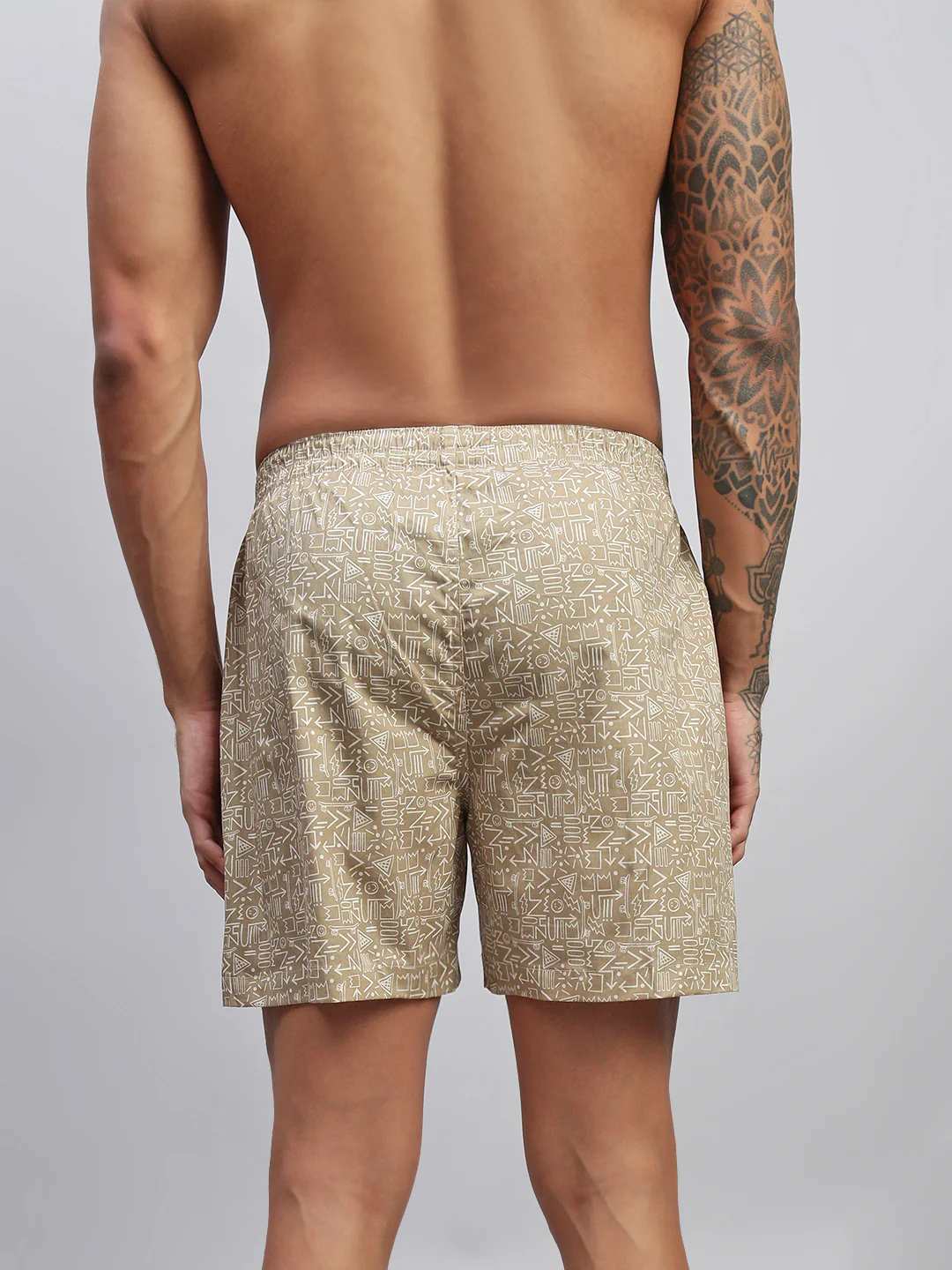Men Pack of 2 Printed Cotton Boxer Shorts - Image 7