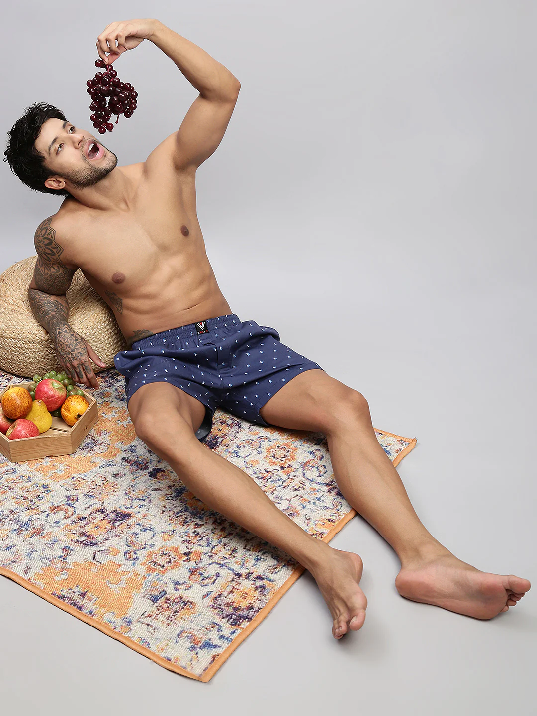 Men Pack of 2 Printed Cotton Boxer Shorts - Image 15