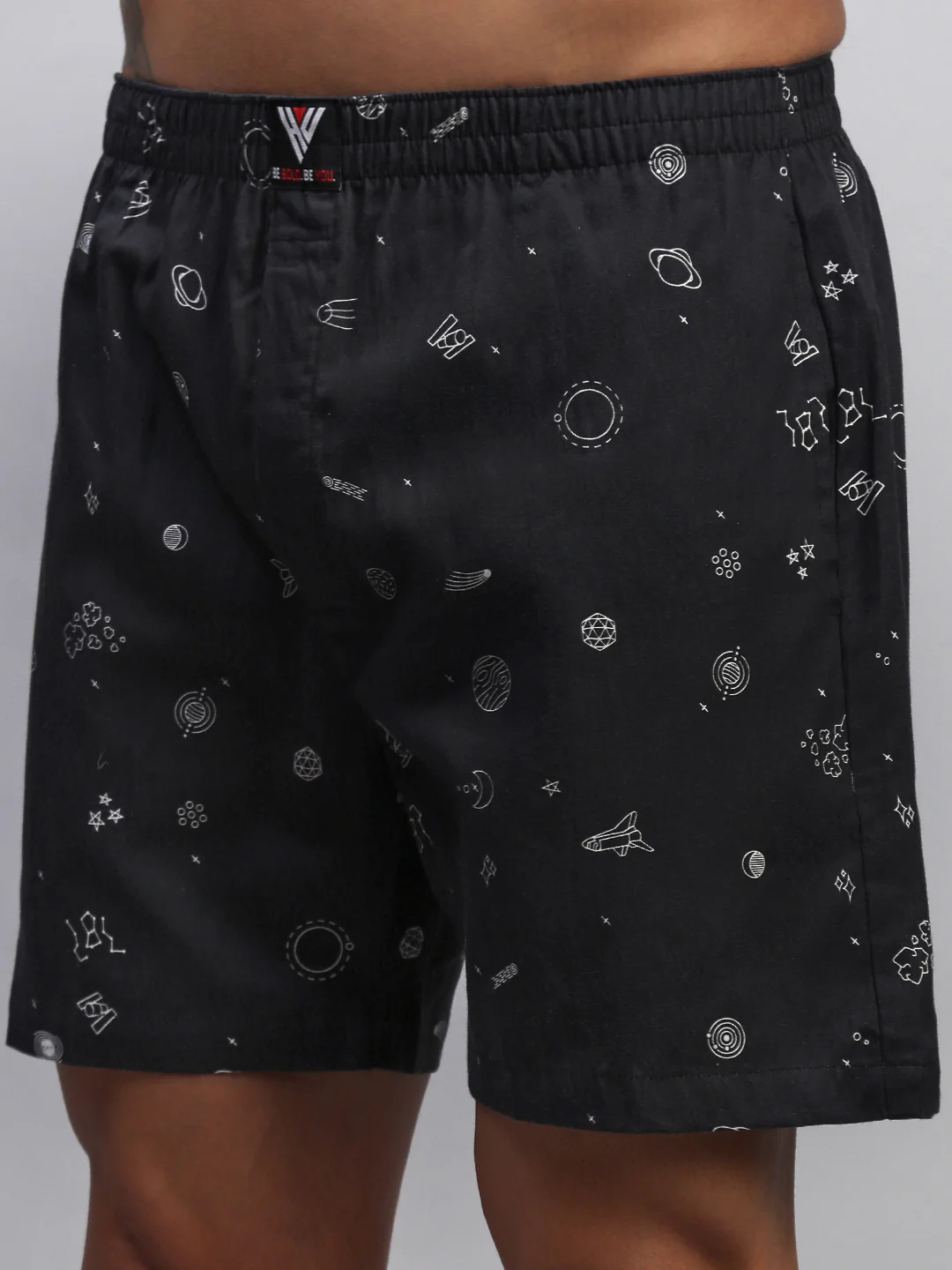 Men Pack of 2 Printed Cotton Boxer Shorts - Image 5