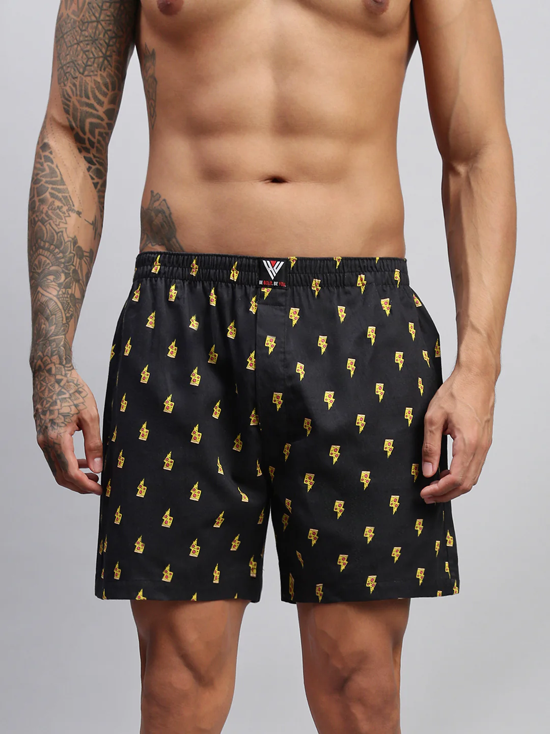 Men Pack of 2 Printed Cotton Boxer Shorts - Image 11
