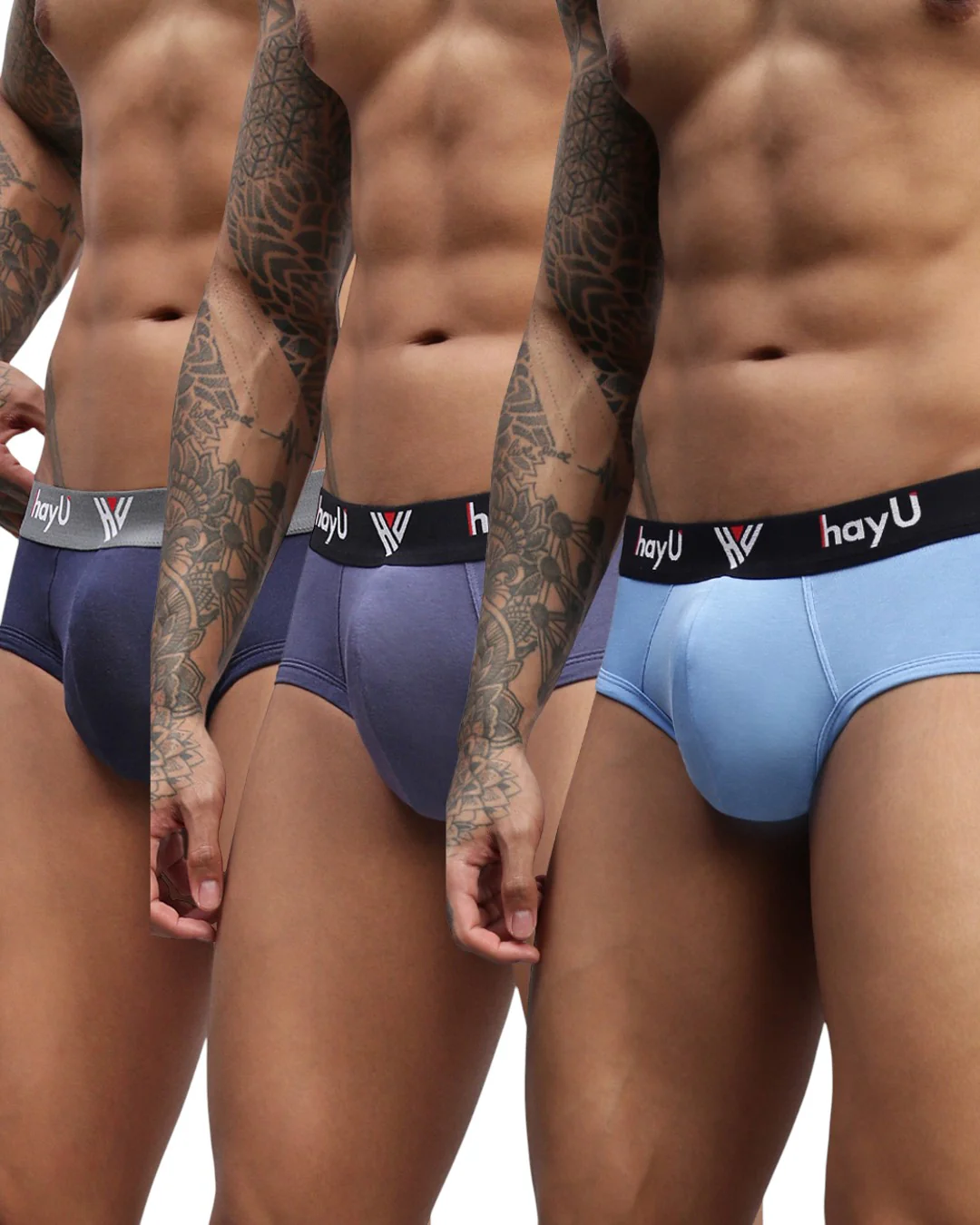 Men Pack of 3 Cotton Stretch Brief