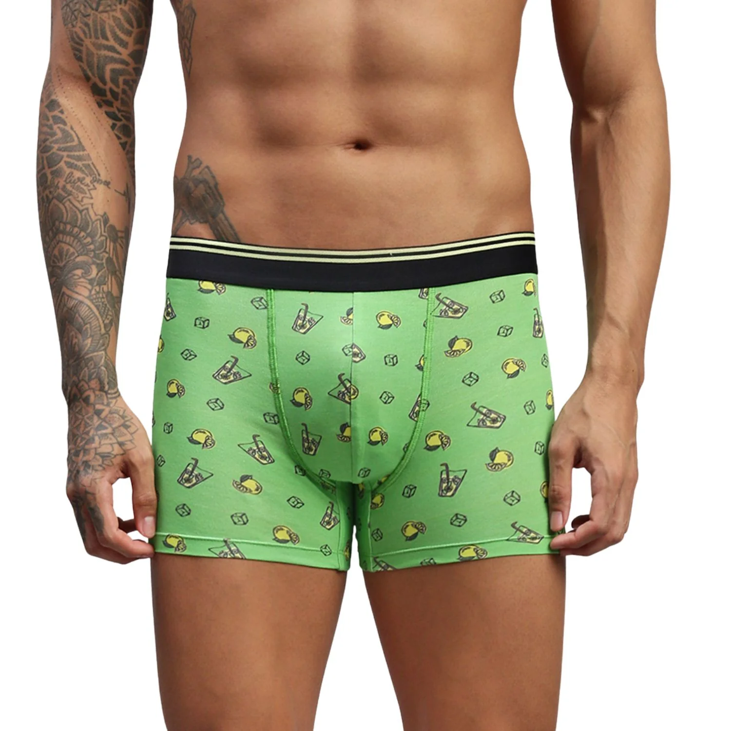 Men Pack of 3 men Modal Printed Trunks - Image 3