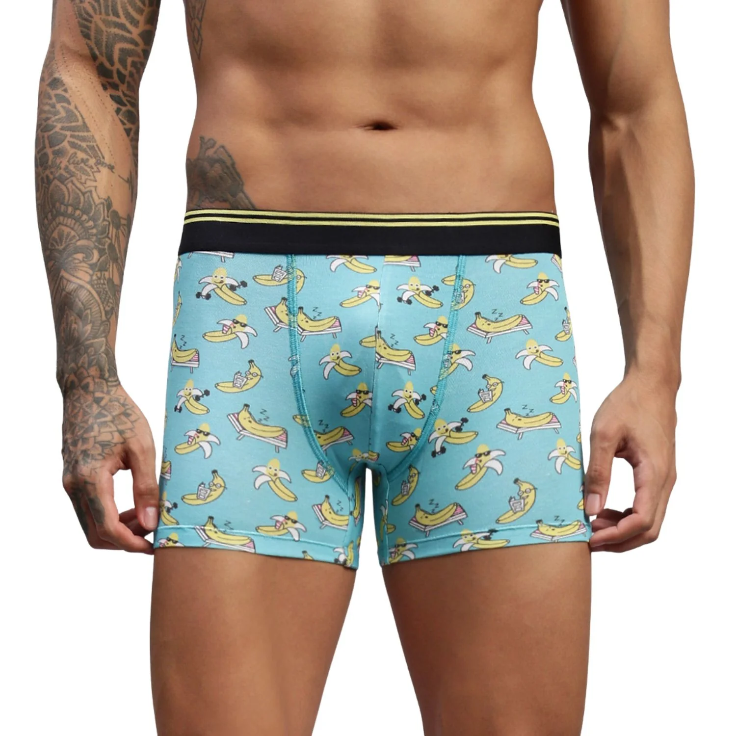 Men Pack of 3 men Modal Printed Trunks - Image 2