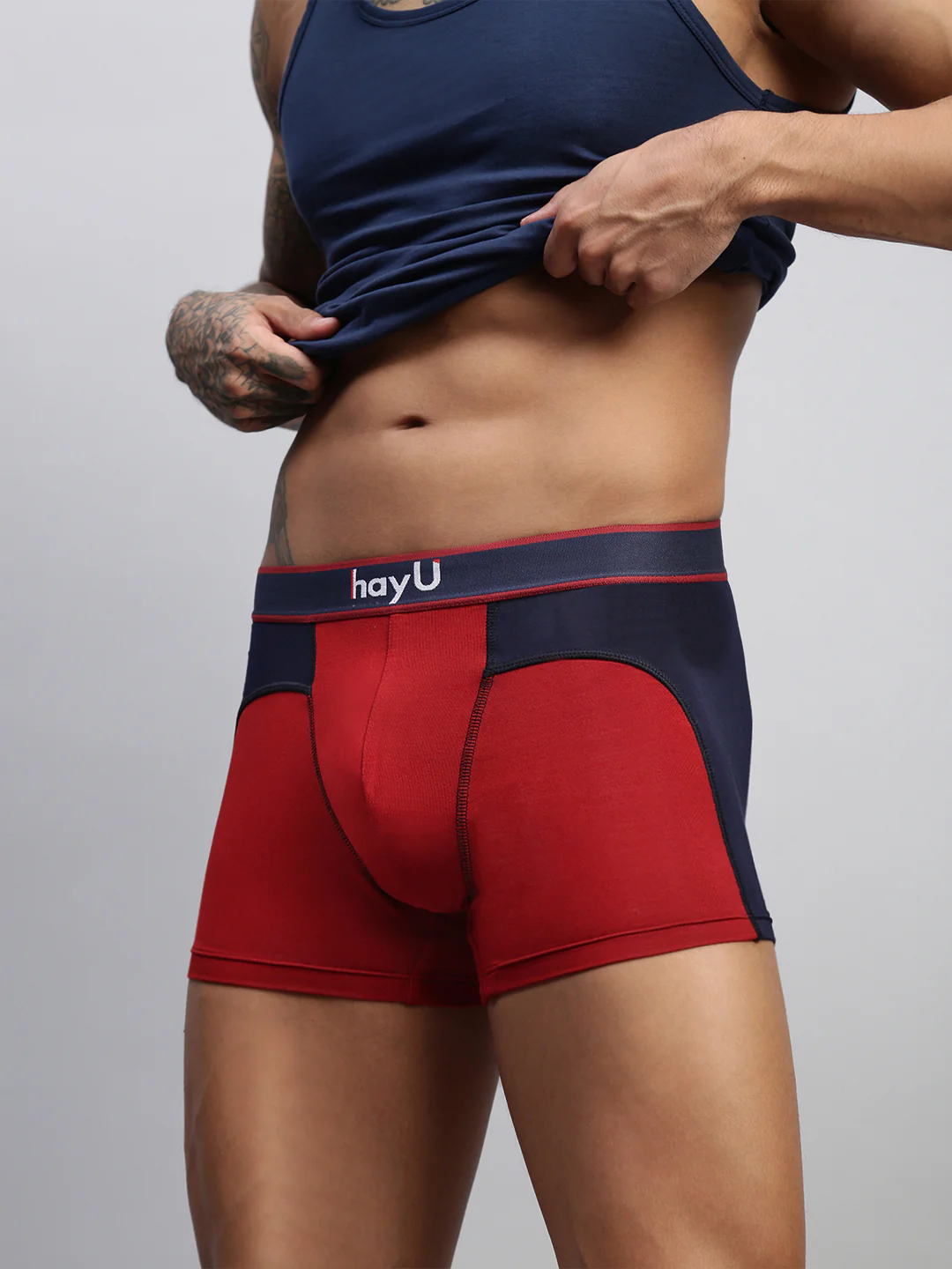 Men Pack of 3 Modal Dual Colour Trunks - Image 2