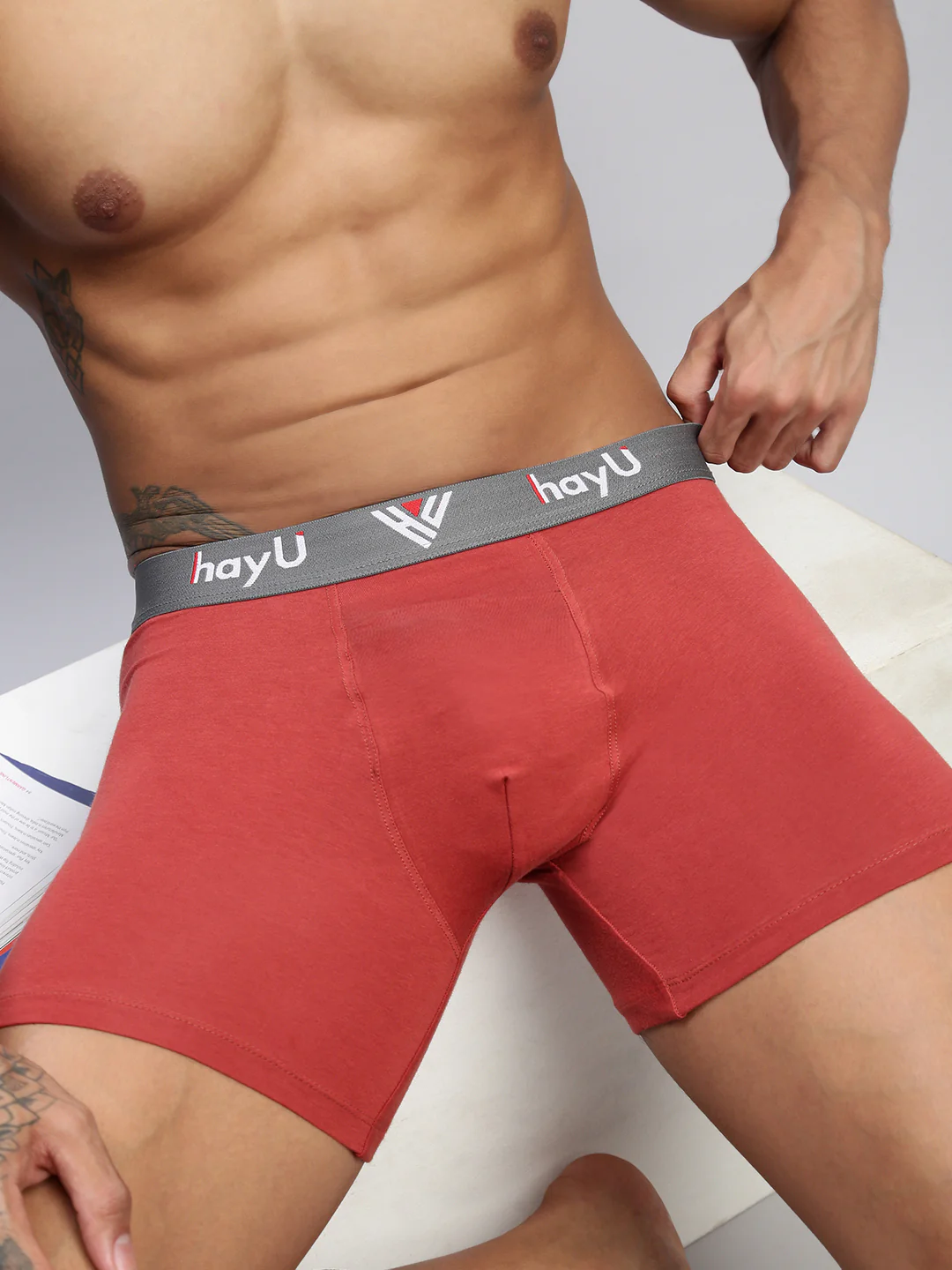 Men Pack of 2 Cotton Elastane Briefs - Image 7