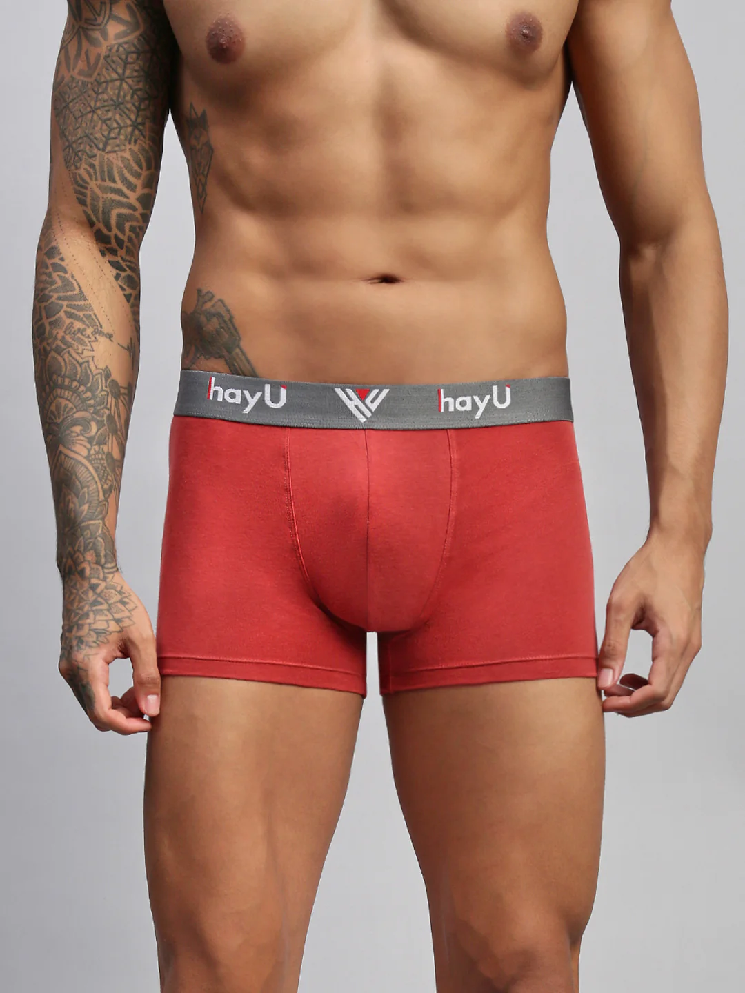 Men Pack of 2 Cotton Elastane Trunks - Image 2