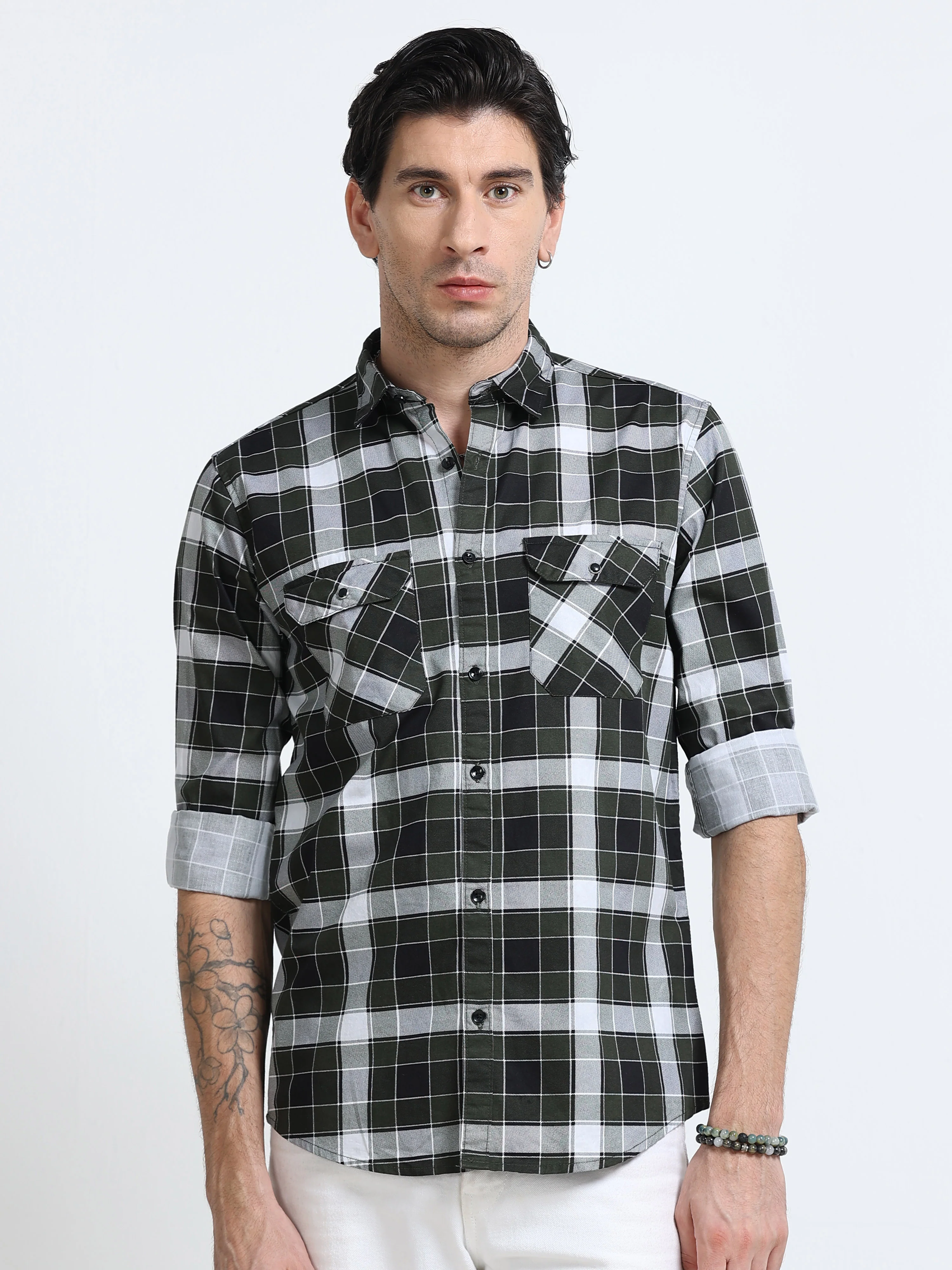 Men Premium Checkered Casual Shirt
