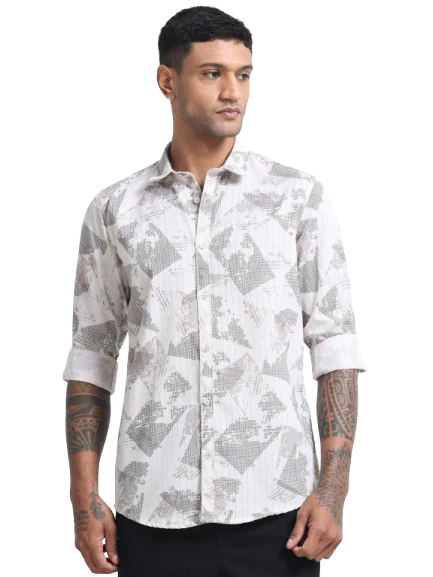 Men Premium Printed Casual Shirt