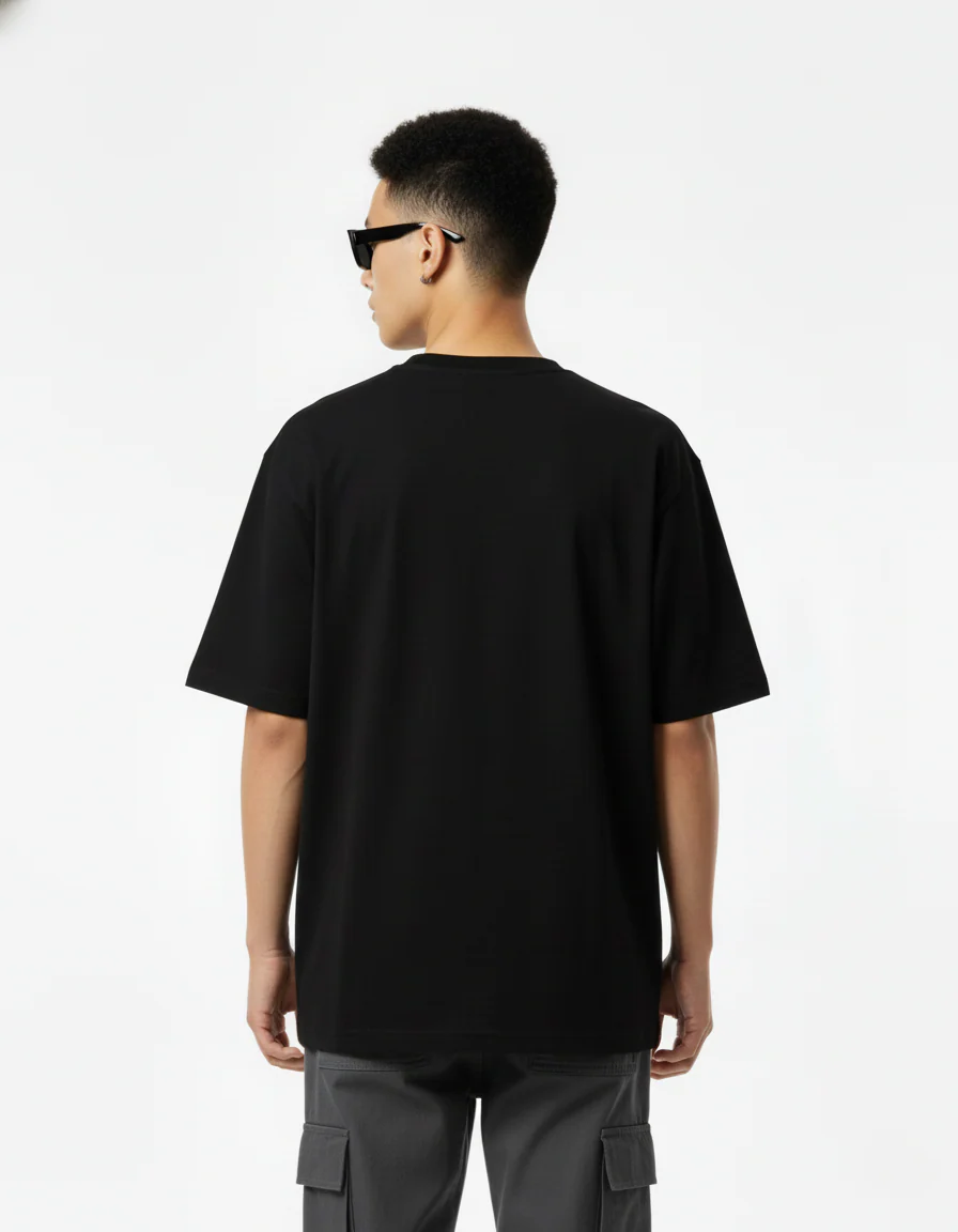 Men Printed Cotton Oversized T-Shirt - Image 3